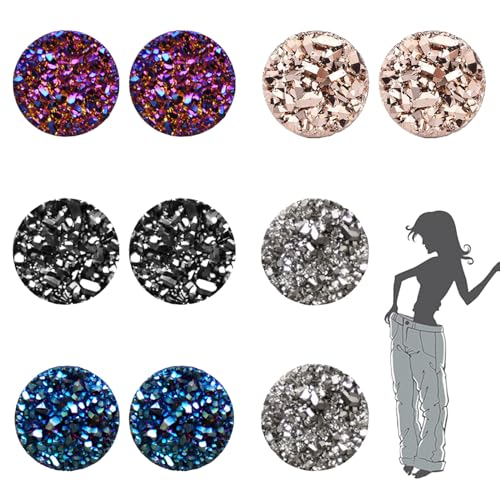 5 Paare Magnet Ohrringe,Lymphdrainage Ohrringe,Lymphdrainage Ohrringes Damen,Magnet Herren,Mode Schmuck,Ist das Perfekte Geschenk von DMNQ