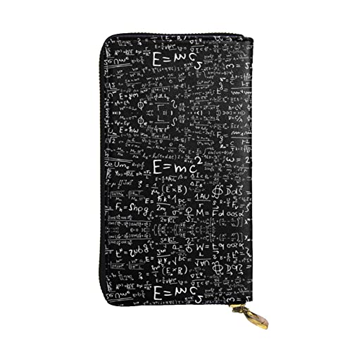 DMORJ Blackboard Wallpaper Leder Lange Clutch Brieftasche: 19 x 10 cm bequem leicht wasserdicht langlebig schönes Geschenk, Schwarz, Einheitsgröße, Schwarz , Einheitsgröße von DMORJ