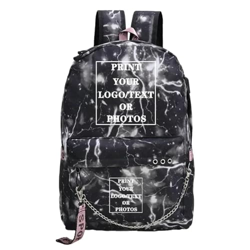 Personalisieren Sie Ihr Logo Name Bild Schulrucksack für Teenager Mädchen Mode Benutzerdefinierte Reise-Rucksack Color3,45X32X15CM Personalisieren Sie Ihr Logo Name Bild Schulrucksack für Teenager Mädchen Mode Benutzerdefinierte Reise-Rucksack Color3,45X32X15CM von DMZAQYW