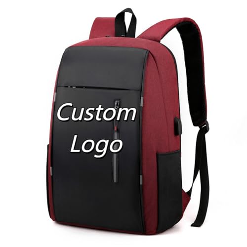 Personalisierte Logo Text Rucksack Personalisiert Druck Herren Computer Tasche Groß Kapazität Schultertasche Tasche Color3,32 * 16 * 46CM von DMZAQYW