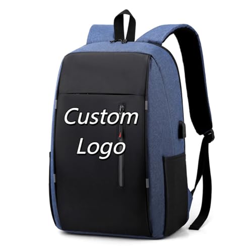 Personalisierte Logo Text Rucksack Personalisiert Druck Herren Computer Tasche Groß Kapazität Schultertasche Tasche Color4,32 * 16 * 46CM von DMZAQYW