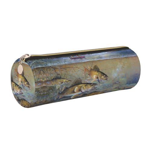 DNBCLEZK Federmäppchen aus Leder, niedliches rundes Federmäppchen, hochwertiger glatter Reißverschluss, langlebiger Metallabzieher, Designer-Schreibwaren-Organizer für Schule, Büro, gold DNBCLEZK Federmäppchen aus Leder, niedliches rundes Federmäppchen, hochwertiger glatter Reißverschluss, langlebiger Metallabzieher, Designer-Schreibwaren-Organizer für Schule, Büro, gold von DNBCLEZK