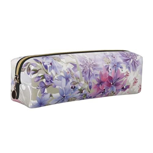 DNBCLEZK Federmäppchen mit floralen Wirbeln, niedliches Leder-Federmäppchen, hochwertiger glatter Reißverschluss, langlebiger Metallabzieher, Designer-Schreibwaren-Organizer für Schule, Büro, gold DNBCLEZK Federmäppchen mit floralen Wirbeln, niedliches Leder-Federmäppchen, hochwertiger glatter Reißverschluss, langlebiger Metallabzieher, Designer-Schreibwaren-Organizer für Schule, Büro, gold von DNBCLEZK