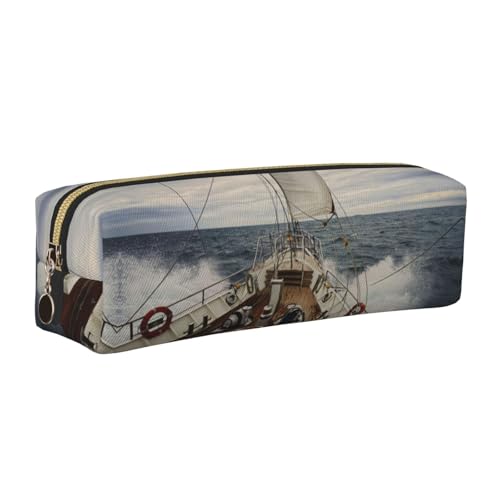 DNBCLEZK Niedliches Leder-Federmäppchen, hochwertiger glatter Reißverschluss, langlebiger Metallabzieher, Designer-Schreibwaren-Organizer für Schule, Büro, gold, Einheitsgröße von DNBCLEZK