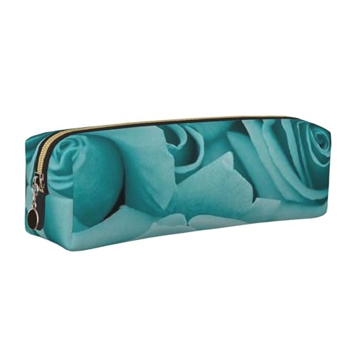 DNBCLEZK Niedliches Leder-Federmäppchen, hochwertiger glatter Reißverschluss, langlebiger Metallabzieher, Designer-Schreibwaren-Organizer für Schule, Büro, gold, Einheitsgröße von DNBCLEZK