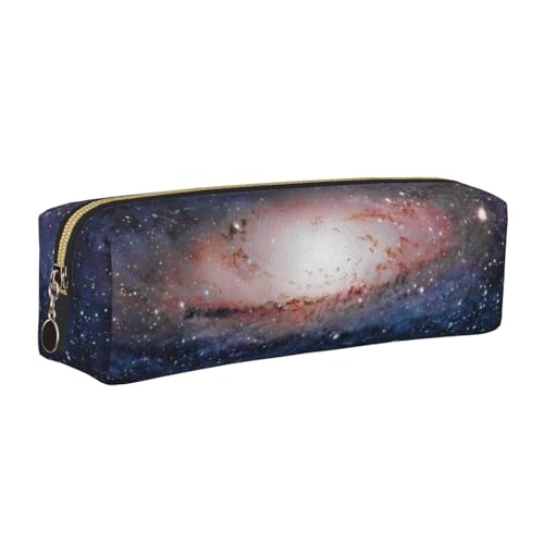 DNBCLEZK Niedliches Leder-Federmäppchen, hochwertiger glatter Reißverschluss, langlebiger Metallabzieher, Designer-Schreibwaren-Organizer für Schule, Büro, gold, Einheitsgröße von DNBCLEZK