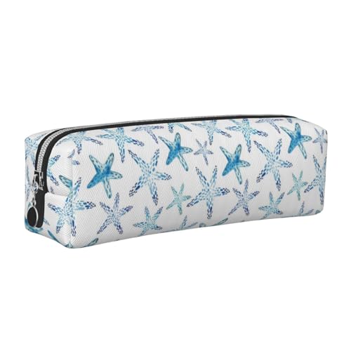 DNBCLEZK Niedliches Leder-Federmäppchen, hochwertiger glatter Reißverschluss, langlebiger Metallabzieher, Designer-Schreibwaren-Organizer für Schule, Büro, silber, Einheitsgröße von DNBCLEZK