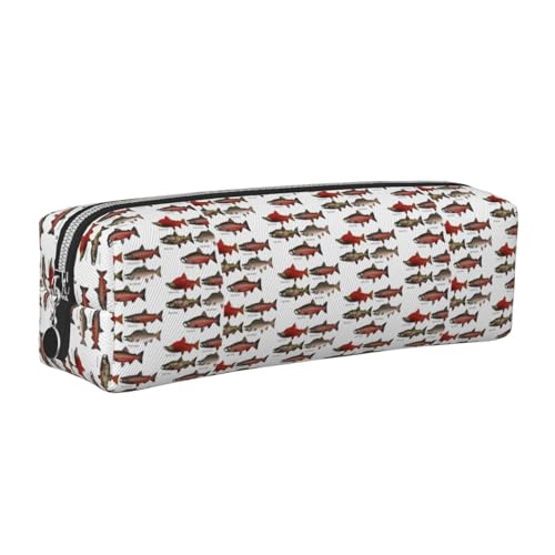 DNBCLEZK Niedliches Leder-Federmäppchen, hochwertiger glatter Reißverschluss, langlebiger Metallabzieher, Designer-Schreibwaren-Organizer für Schule, Büro, silber, Einheitsgröße von DNBCLEZK