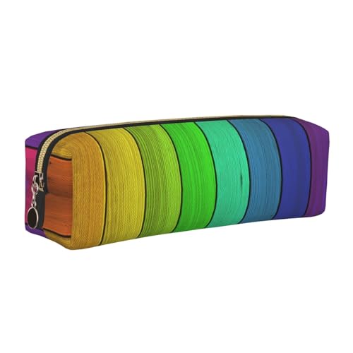 DNBCLEZK Niedliches Leder-Federmäppchen aus farbigem Holz, hochwertiger glatter Reißverschluss, langlebiger Metallabzieher, Designer-Schreibwaren-Organizer für Schule, Büro, gold, Einheitsgröße DNBCLEZK Niedliches Leder-Federmäppchen aus farbigem Holz, hochwertiger glatter Reißverschluss, langlebiger Metallabzieher, Designer-Schreibwaren-Organizer für Schule, Büro, gold, Einheitsgröße von DNBCLEZK