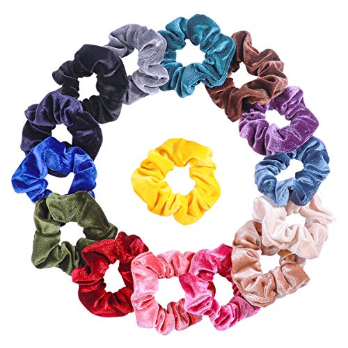 15PCS elastische Haargummis Premium Satin Haargummis Gummibänder Pferdeschwanzhalter Haarschmuck for Frauen Mädchen Haarseil von DNCG