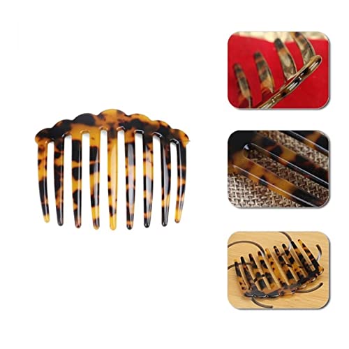 6 Teeth Plate Hair Comb Comb Hairpin Headwear Jewelry Ponytail Fork Comb Hair Clips Girls Gifts (Color : 11) von DNCG