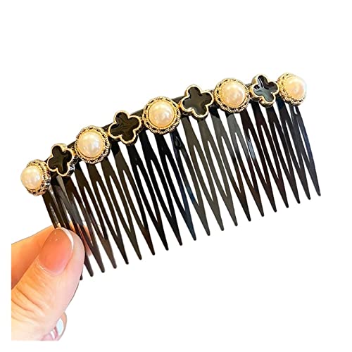 Broken Hairpins for Women Girl Hair Combs Bangs Hair Clips Back Head Headdresses Hair Styling Accessories Black (Color : NO.16) von DNCG