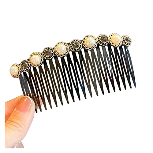 Broken Hairpins for Women Girl Hair Combs Bangs Hair Clips Back Head Headdresses Hair Styling Accessories Black (Color : NO.19) von DNCG