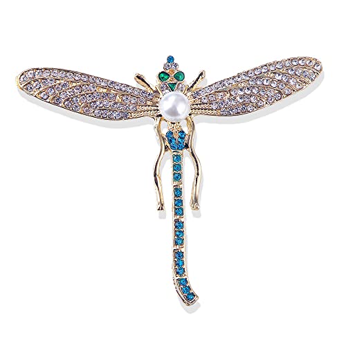 Brooch Pins for Women Dragonfly Jewellery Brooch Women Corsage Wedding Bridal Pin Dress Scarves Shawl Clip Bag Ornament Durable Service von DNCG