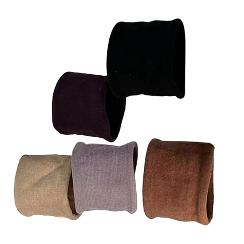 Dicke Haargummis, keine Schäden, breite Haarbänder, Haargummis, 5 Pferdeschwanz-Haargummis, Haar-Accessoires, Pferdeschwanz-Halter, elastische Bänder, Gummibänder, keine Schäden für Damen und Mädchen von DNCG