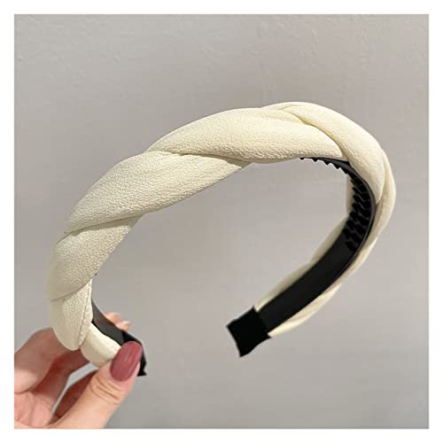 Dicke Stirnbänder for Damen, modisch, einfarbig, Schwamm-Stirnband, Mädchen-Haarband, Kopfbedeckung, einfarbiges Haarband, Damen-Haar-Accessoires, Haar-Accessoires for Damen und Mädchen (Color : C, von DNCG