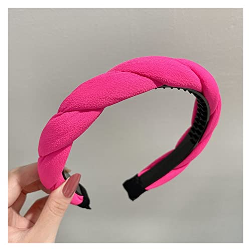 Dicke Stirnbänder for Damen, modisch, einfarbig, Schwamm-Stirnband, Mädchen-Haarband, Kopfbedeckung, einfarbiges Haarband, Damen-Haar-Accessoires, Haar-Accessoires for Damen und Mädchen (Color : B, von DNCG