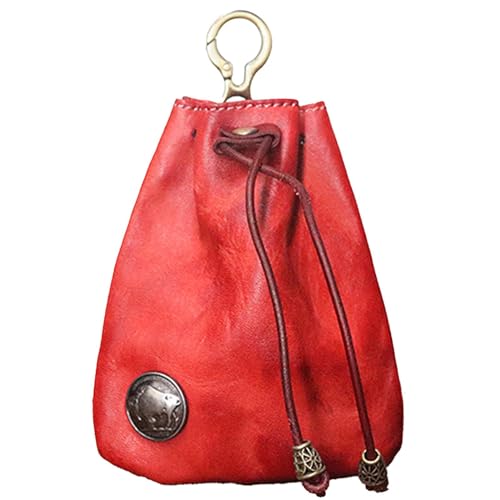 Geldbörse aus Rindsleder, Autoschlüsseletui, Geldbörse mit Kordel aus echtem Leder, Münz-Organizer, Wechseltasche, kleine Tasche für Männer und Frauen, Weinrot, Consulte la descripción, Siehe Geldbörse aus Rindsleder, Autoschlüsseletui, Geldbörse mit Kordel aus echtem Leder, Münz-Organizer, Wechseltasche, kleine Tasche für Männer und Frauen, Weinrot, Consulte la descripción, Siehe von DNCG