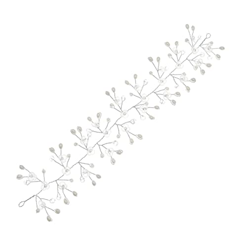 Hochzeitsdekoration, 1 Stück, Kopfbedeckung, Stirnband, Rankenzubehör, Perlenhaar, Frauen, Bräute, Braut, exquisites Mädchen, handgefertigtes Accessoire, Kopfschmuck, zarte Ranken, Kopf for Hochzeitsb von DNCG