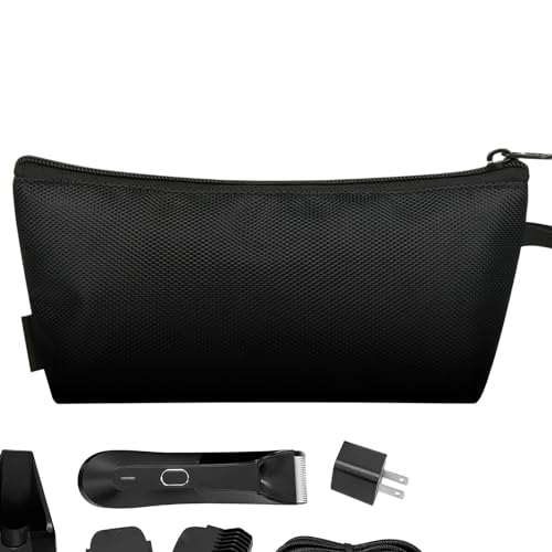 Kulturbeutel für Herren, wasserdicht, Reise-Organizer für Trimmer, Friseurwerkzeug, Organizer für elektrische Rasierer, Haarschneider von DNCG