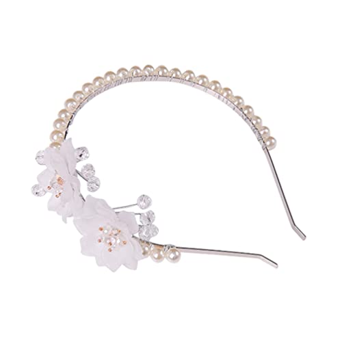 Mädchen-Stirnband, zartes Perlen-Stirnband for Frauen, Mädchen, dekoratives Perlen-Blumen-Design, Stirnband, Dekor, Blumenmädchen-Stirnband von DNCG