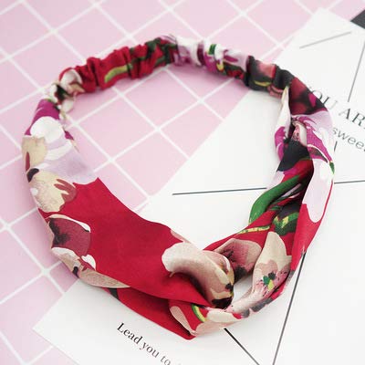 Mehrere Stile Mode Verkauf Einfache Wilde Dame Haar Tuch Bogen Knoten Stirnband Krawatten Seil Mädchen Zubehör, TS-2 (Color : Ts-1) von DNCG
