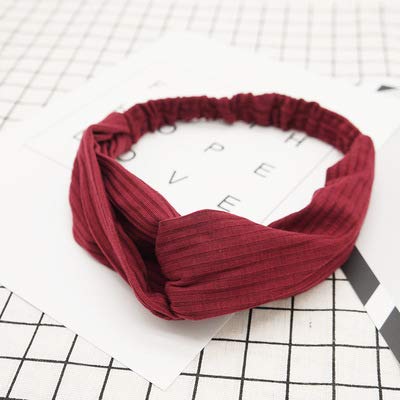 Mehrere Stile Mode Verkauf Einfache Wilde Dame Haar Tuch Bogen Knoten Stirnband Krawatten Seil Mädchen Zubehör, TS-2 (Color : Ts-48) von DNCG