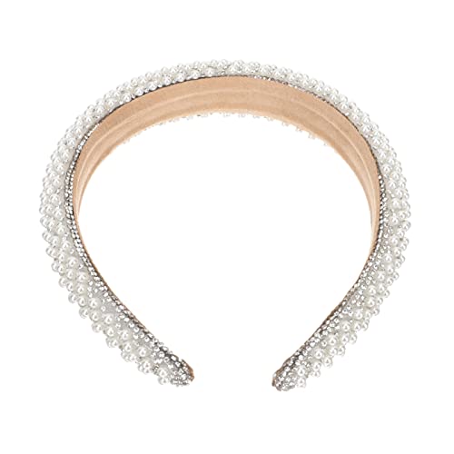 Perlen-Strass-Stirnband, breites glitzerndes Kopfband for elegante Vintage-Mode for Kinder, Frauen, Damen, Mädchen, Ehefrau, Freundin, Party-Geschenke, Dekor, Hochzeit, Stirnbänder von DNCG