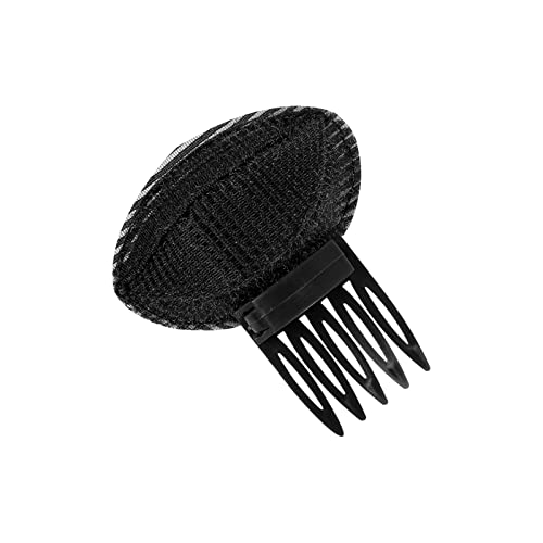 Puff Hair Head Cushion Fluffy Volume Sponge Clip Comb Bun Heightening Hair Invisible Pads Women Girls Hair Styling Tools (Color : Black) von DNCG