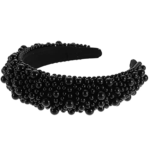 Stirnband Eleganter Schwamm Zarte Haarbänder for Mädchen Einzigartiger Kopfschmuck Schönes Haar Verwenden Sie Accessoires Weiße Strasssteine ​​Mode mit Brautaccessoires for Frauen, Hochzeit (Color : von DNCG