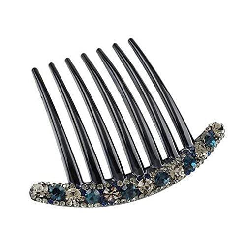 Vintage Flower Crystal Hairclips Hair Maker Hair Combs Shiny Hairpins for Women Hair Accessories Gift (Color : D) von DNCG