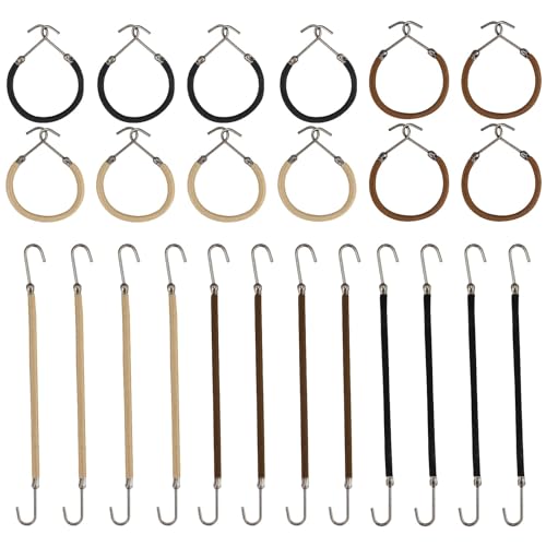 DNDGDLUA 24 Stück elastische Haargummis, verstellbare Haargummis für Damen, Haargummis für Mädchen von DNDGDLUA