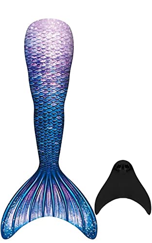 DNFUN Mädchen Meerjungfrauenschwanz zum Schwimmen - Mermaid Tail Badeanzug für Erwachsene und Kinder mit Meerjungfrau Flosse von DNFUN