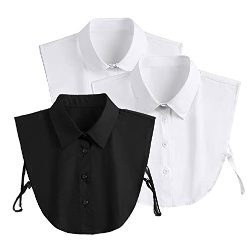 3PCS Fake Collar Faux Collar Shirt Dickey Collar False Collar Detachable Collar for Women Girls von DNLKWGO