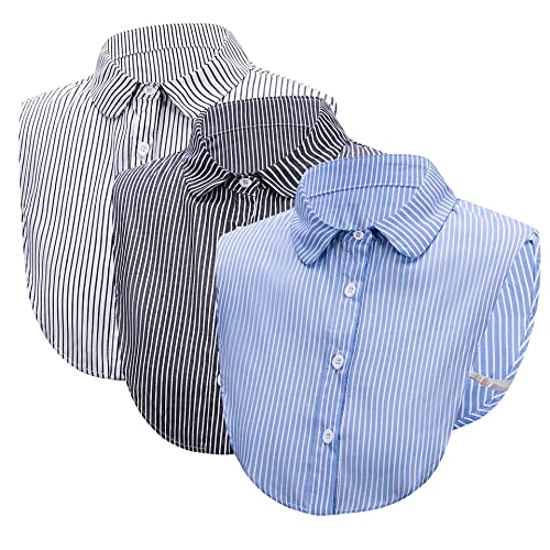 3PCS Fake Collar Faux Collar Shirt Dickey Collar False Collar Detachable Collar for Women Girls von DNLKWGO