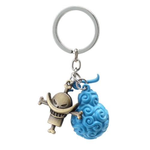 DNMH One Piece Schlüsselanhänger Anime Schlüsselanhänger Anime Keychain（Weißer Bart-Blau） von DNMH