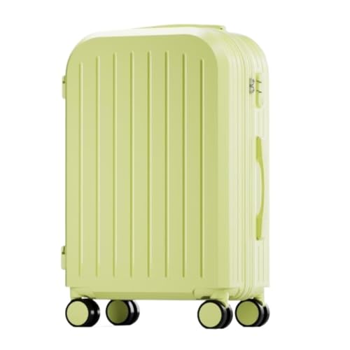 DNZOGW Reisekoffer Gepäck-Handgepäckkoffer, Leichte Passwortbox, Robuster Koffer, Trolley-Koffer for Männer Und Frauen Trolley (Color : Yellow, Size : A) von DNZOGW