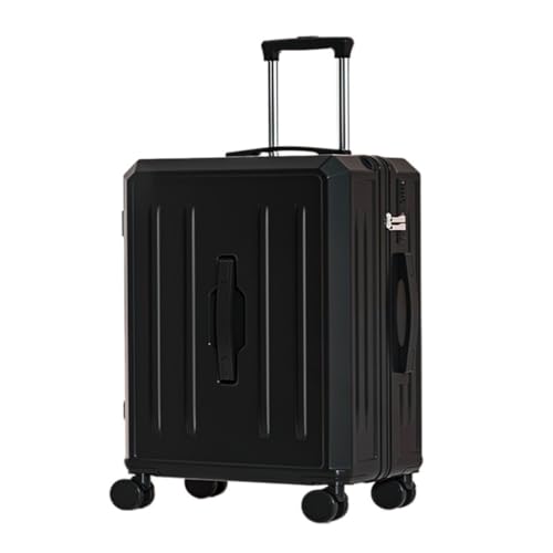 DNZOGW Reisekoffer Gepäck Multifunktionaler Trolley-Koffer for Männer Und Frauen, Passwortbox, Boarding-Koffer, Koffer Trolley (Color : Black, Size : A) von DNZOGW