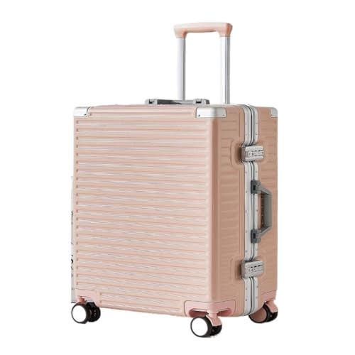 DNZOGW Reisekoffer Koffer, Koffer, Universeller Rollkoffer, Robuste Passwortbox, Trolley-Koffer, Herren- Und Damenkoffer Trolley (Color : Pink, Size : A) von DNZOGW