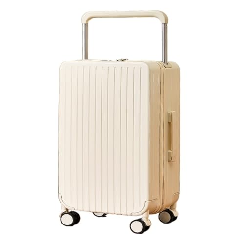 DNZOGW Reisekoffer Koffer Trolley Koffer Universal Wheel Koffer Passwort Box Boarding Koffer Koffer for Männer Und Frauen Trolley (Color : White, Size : A) von DNZOGW