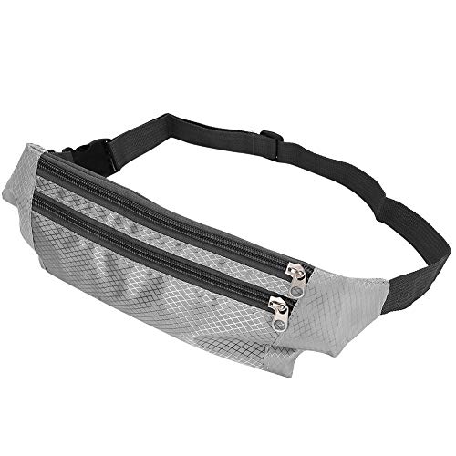 Lauf-Hüfttasche, Lauf-Bauchtasche, Sport-Hüfttasche, Unisex, für Herren und Damen, Wasserdicht, für den Außenbereich (Silbergrau) (Silber grau) von Doact