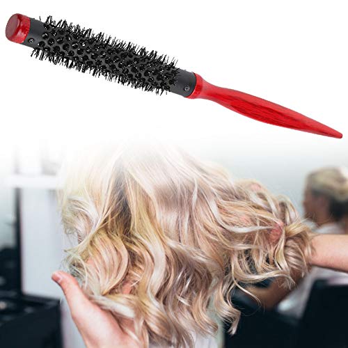 Roller CombCombHair Styling, Haarbürste Roller Kamm Holz Spitze Griff Nylon Haar Styling Bürste Kamm Antistatische Roller für Frauen (15) von DOACT