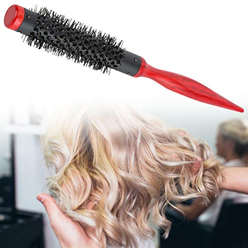 Roller CombCombHair Styling, Haarbürste Roller Kamm Holz Spitze Griff Nylon Haar Styling Bürste Kamm Antistatische Roller für Frauen (18) von DOACT