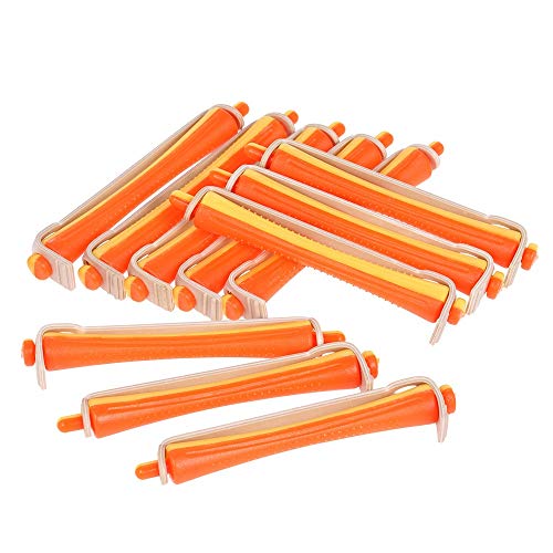 Lockenwickler,Heatless Curls 12 Stück Salon Kalte Welle Rods Haar-Rolle sich mit Gummiband Curling Lockenwickler Perms Friseur Styling-Werkzeug for Frauen-Haar-DIY (Size : Size 3) von DOBRVVGT