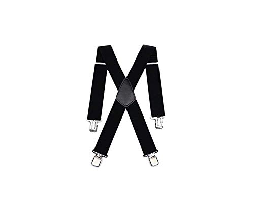 DOCA Lange Einheitsgröße Hosenträger für Herren X förmige 5cm breit verstellbar und elastisch mit einem sehr starken Clips. Längenzunahme DOCA Lange Einheitsgröße Hosenträger für Herren X förmige 5cm breit verstellbar und elastisch mit einem sehr starken Clips. Längenzunahme von DOCA