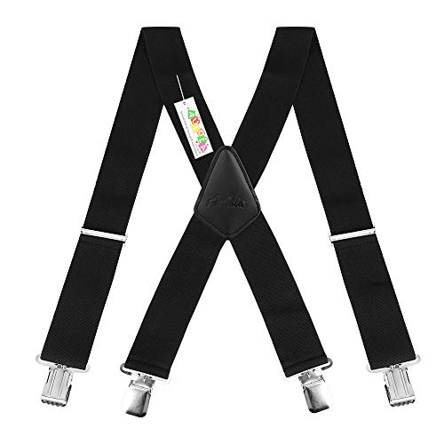 Hosenträger für Herren X förmige 5cm breit verstellbar und elastisch mit einem sehr starken Clips, Hosenträger X-Form lange für Männer und Damen Hose Hosenträger für Herren X förmige 5cm breit verstellbar und elastisch mit einem sehr starken Clips, Hosenträger X-Form lange für Männer und Damen Hose von Sinbury