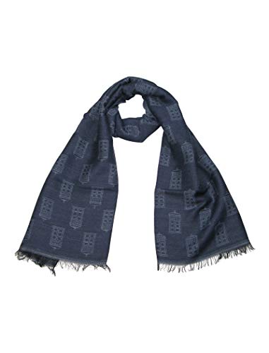 DOCTOR WHO Blau TARDIS Schal - wird in einer typischen Logo-Schachtel geliefert von DOCTOR WHO