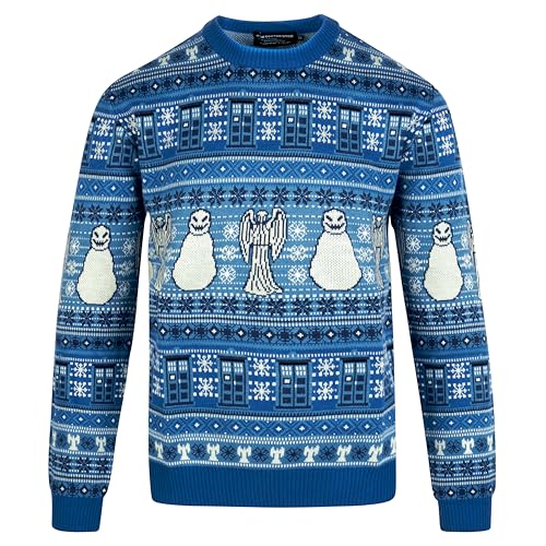 DOCTOR WHO X Groß Weihnachtspullover - Offizieller BBC Festliche Pullover von LOVARZI von DOCTOR WHO