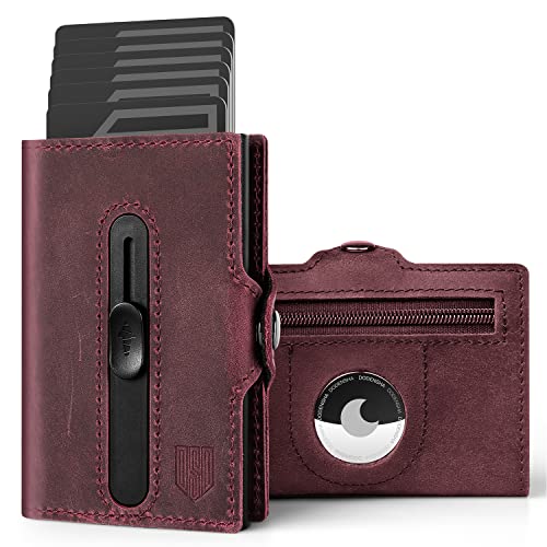 DODENSHA Herren Geldbörse | Pop-Up Slim Wallet mit Münzfach & RFID Schutz | Rot von DODENSHA