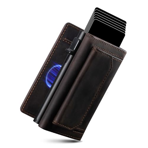 DODENSHA MagSnap Geldbörse Herren I Slim Wallet mit XL-Münzfach für 10+ Münzen I Kreditkartenetui Geldbeutel Herren für 10+ Karten I Magnetischer Verschluss Geldbörse I RFID Schutz I Dunkel Braun DODENSHA MagSnap Geldbörse Herren I Slim Wallet mit XL-Münzfach für 10+ Münzen I Kreditkartenetui Geldbeutel Herren für 10+ Karten I Magnetischer Verschluss Geldbörse I RFID Schutz I Dunkel Braun von DODENSHA